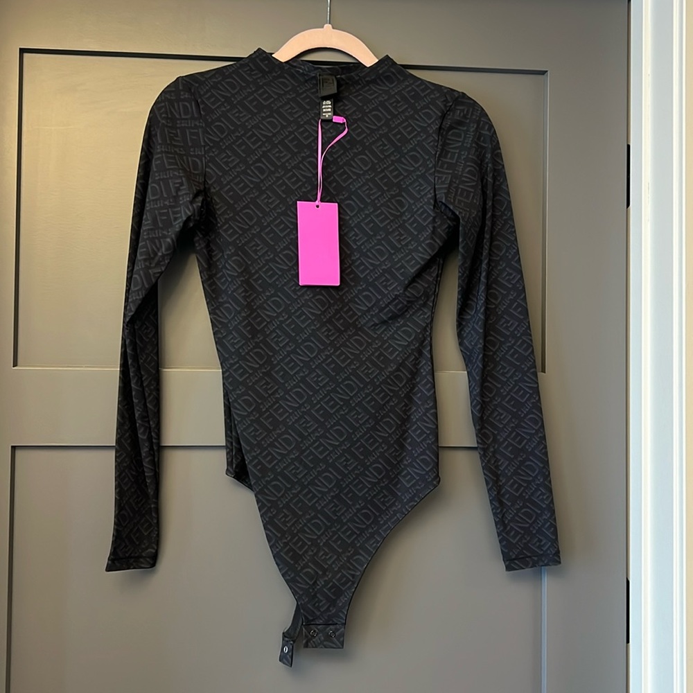 Fendi x SKIMS - Mock Neck Body Suit - NWT!